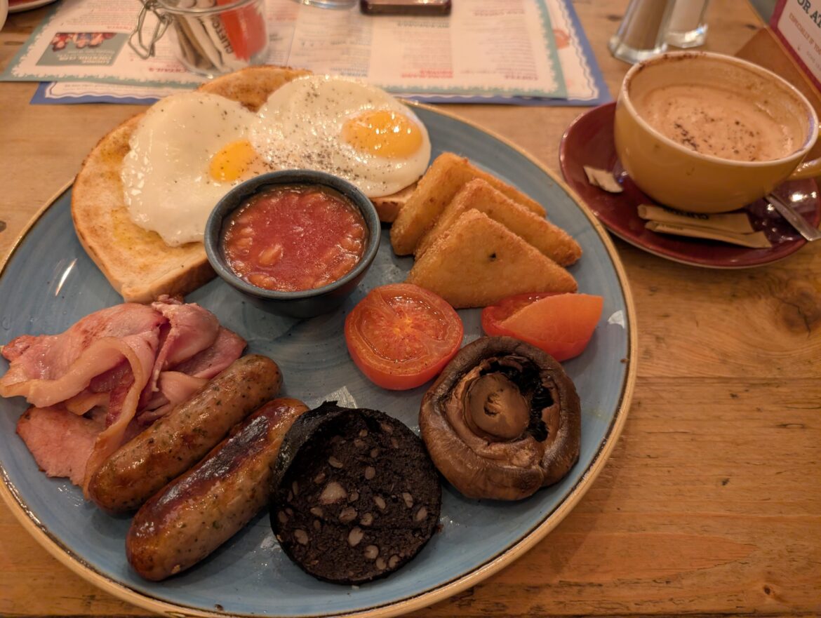 Ocho Lounge Penarth - Big Lounge Breakfast £15.95 not including the coffee