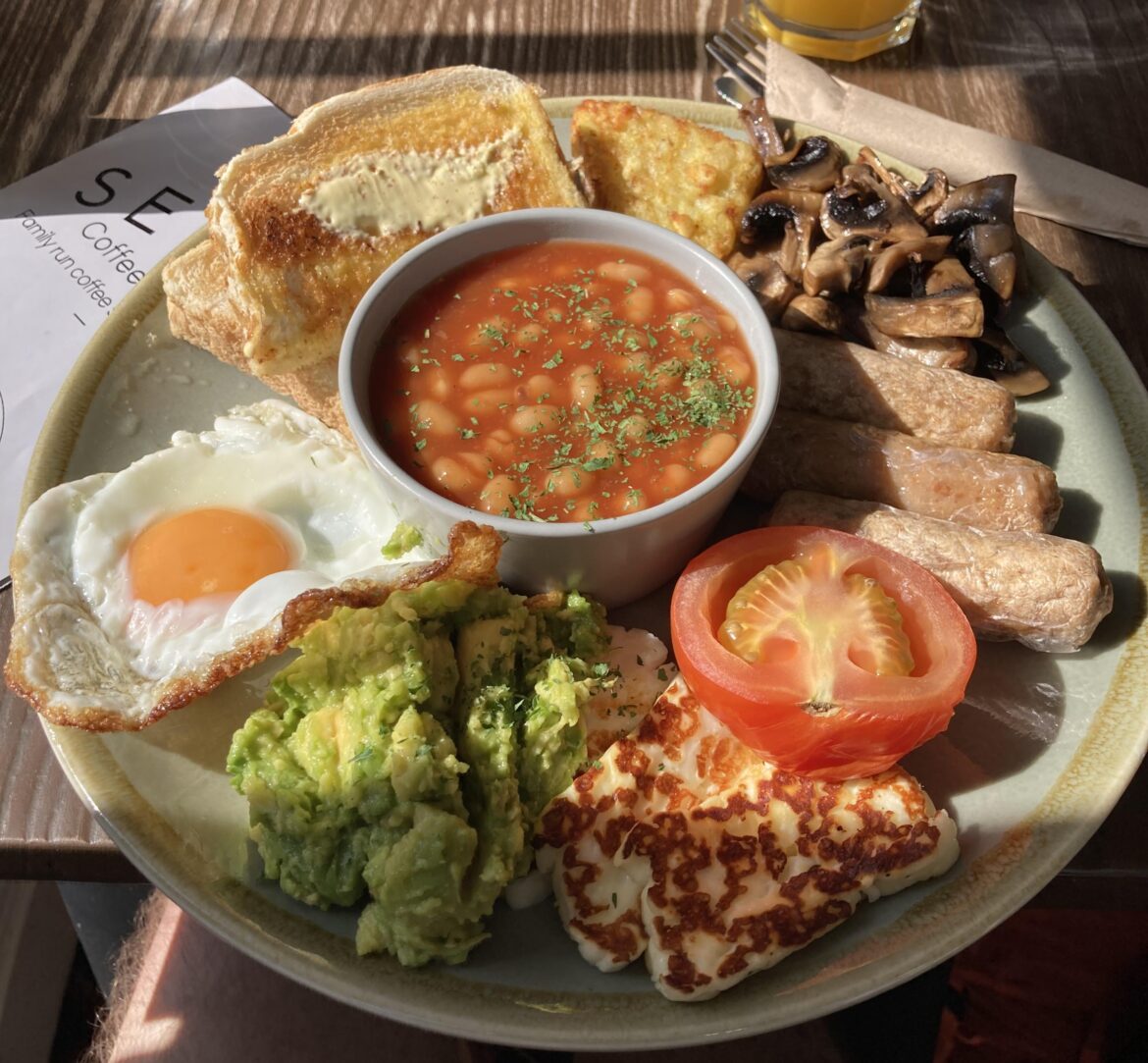 Veggie Breakfast from Seven Coffee House, Scarborough, North Yorkshire (£10.50)