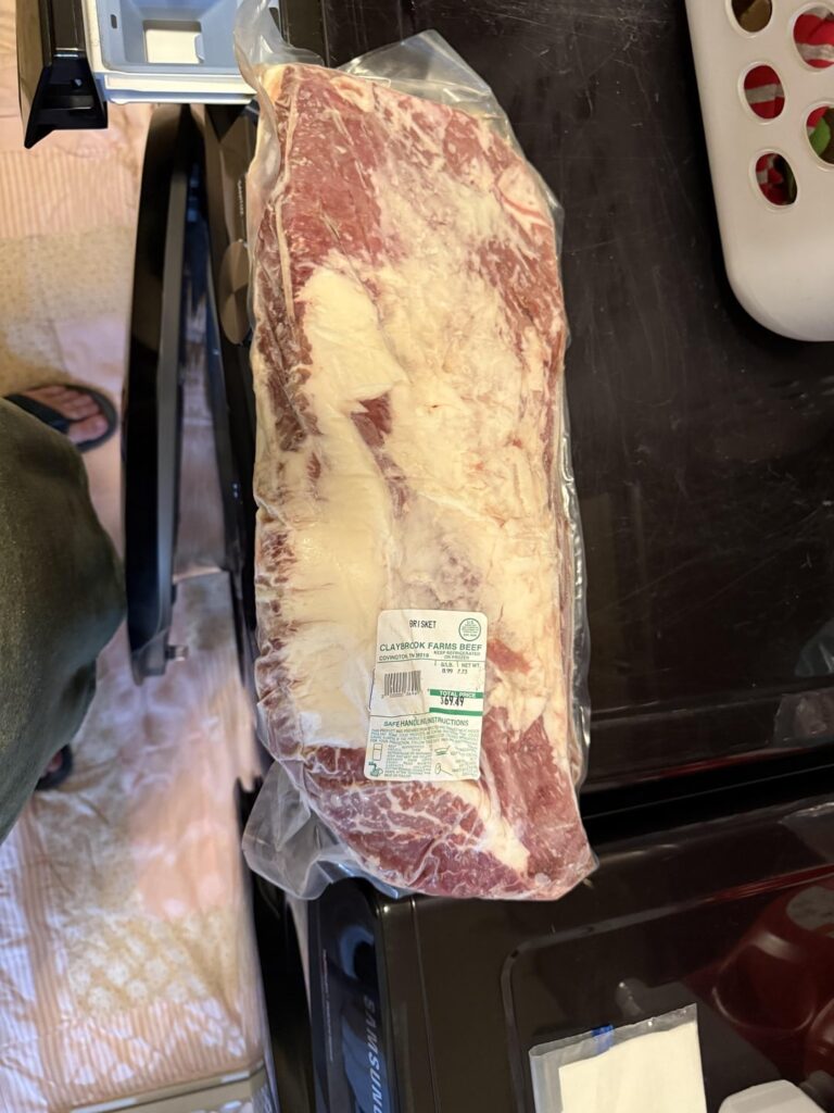 Need help identifying what part of a frozen brisket I was gifted. Need help identifying what part of a frozen brisket I was gifted.