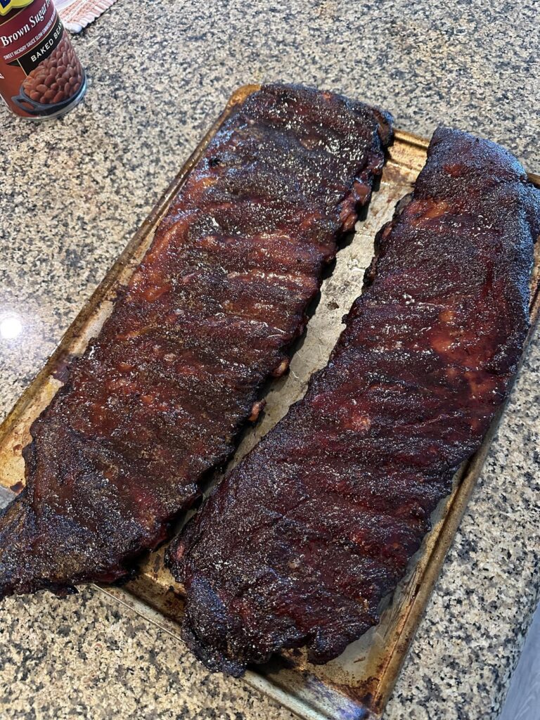 Tonight’s ribs were a hit