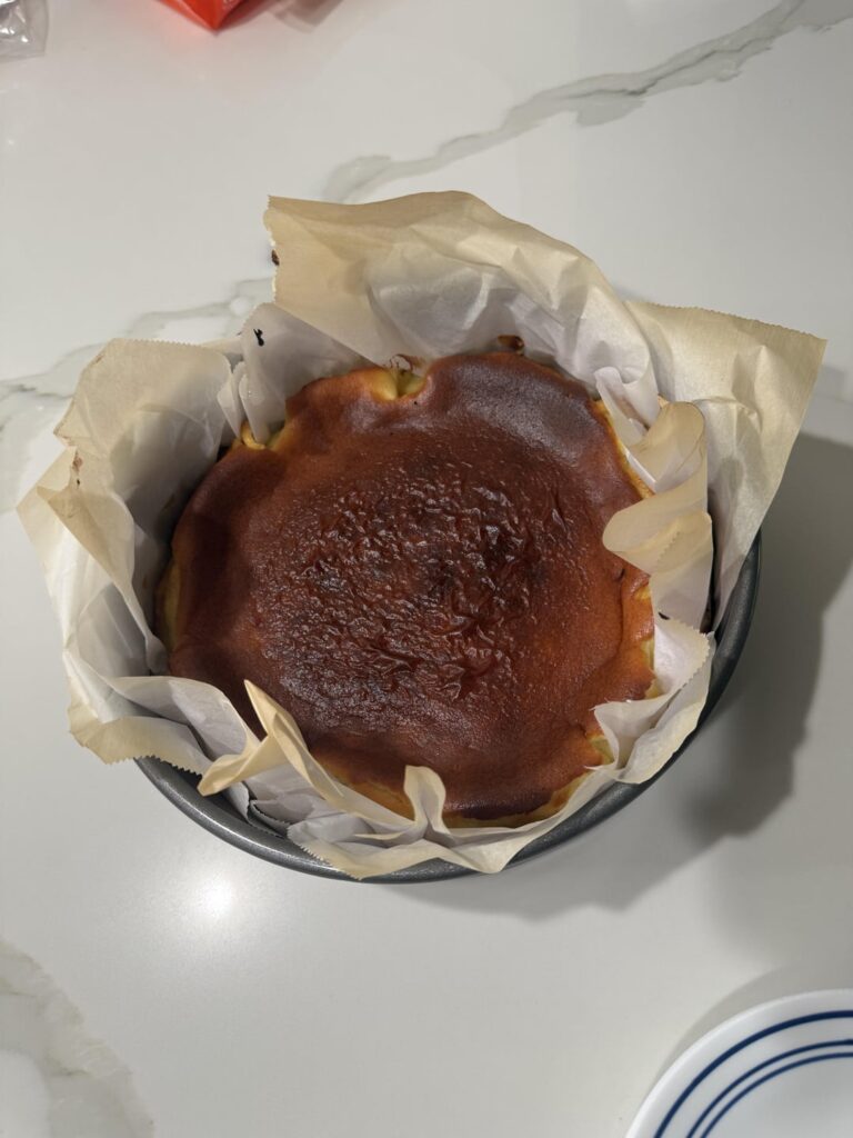 First time making Basque Cheesecake