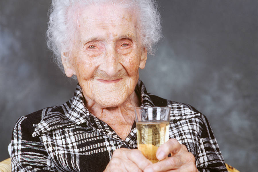 Jeanne Calmert Drinking