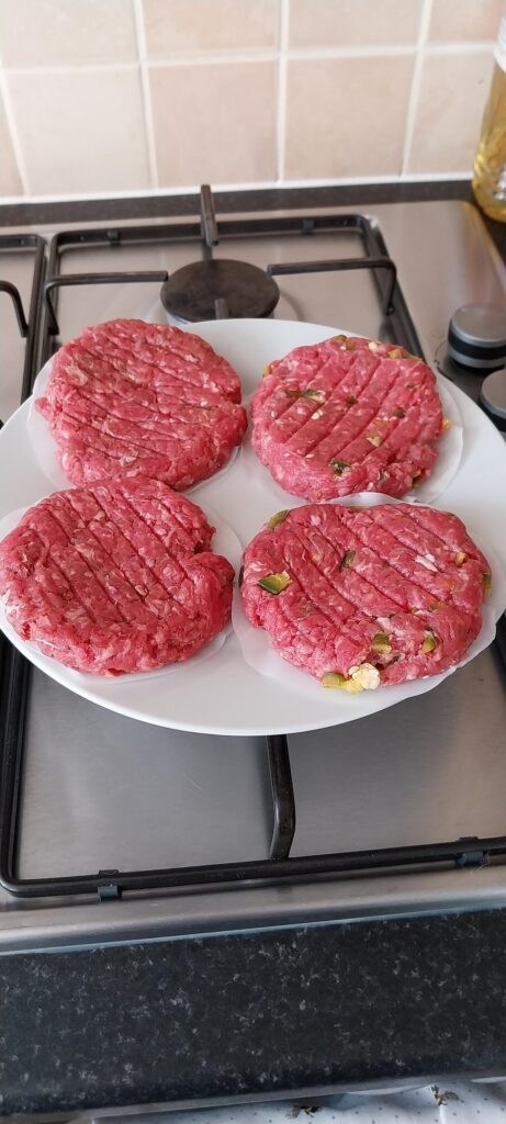 Taking advantage of the warm weather and made Burgers Taking advantage of the warm weather and made Burgers