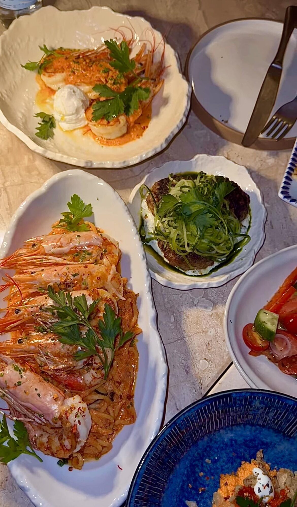 Prawn linguine and gnocchi stole the show.