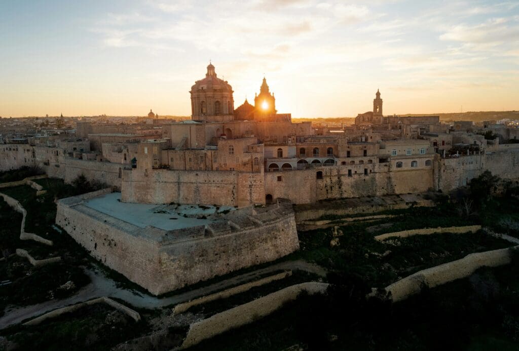 The view from just outside Mdina, Malta