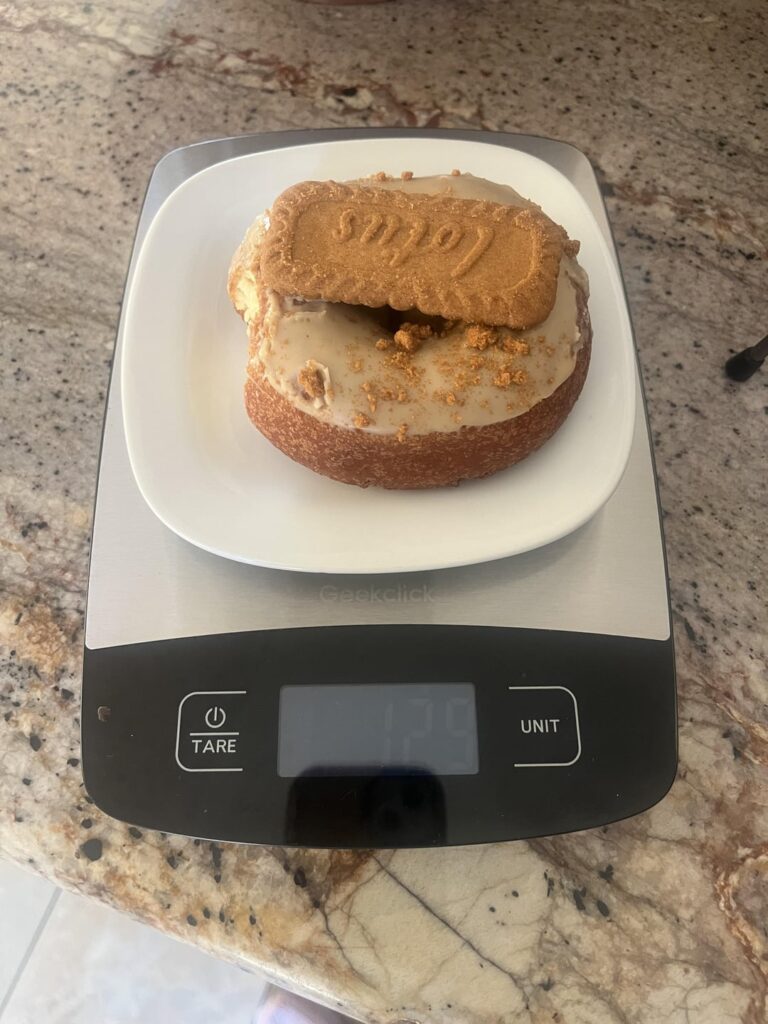 Calories in a Biscoff cake donut?