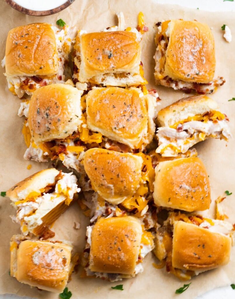 Chicken Bacon Ranch Sliders