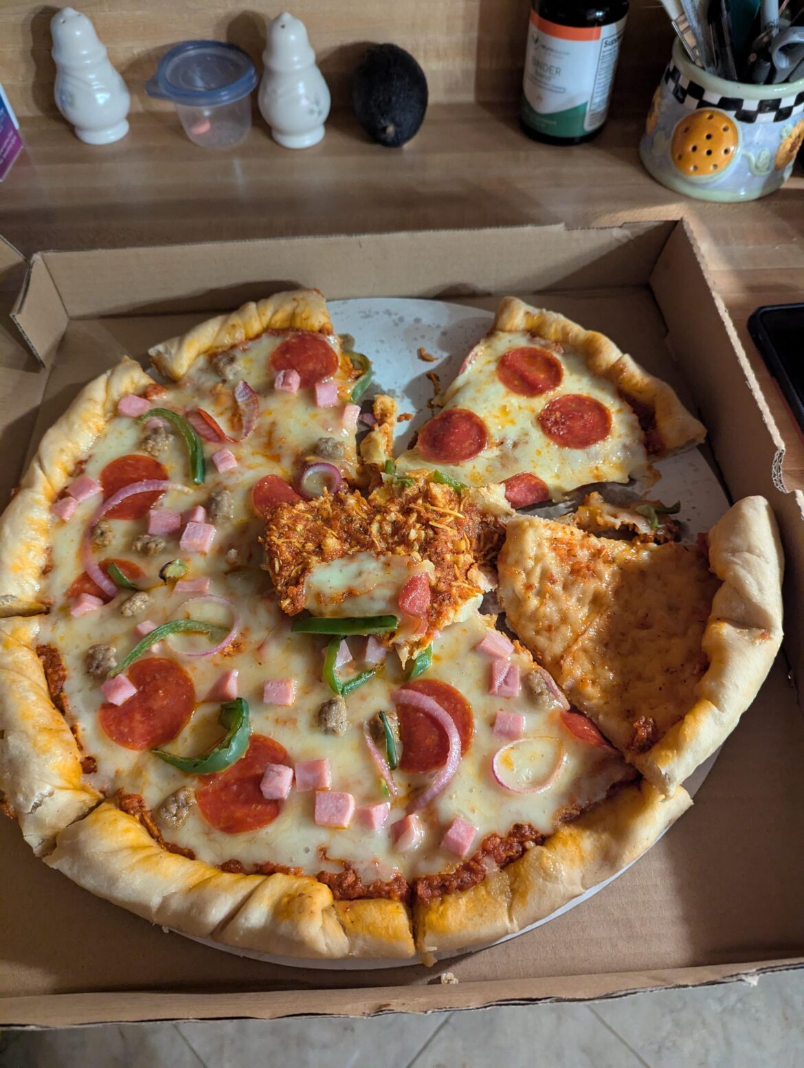 Taste bland and weird. Grossest pizza ever.