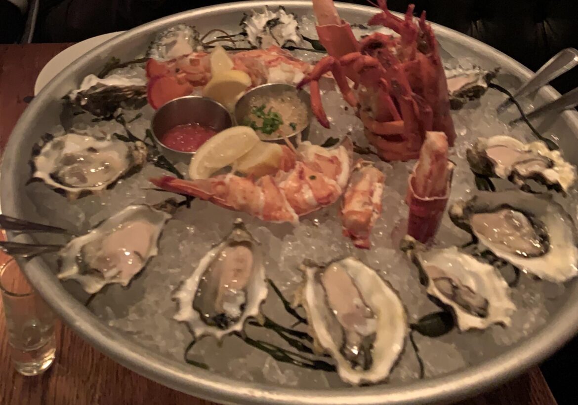 Beauty and essex late night seafood platter