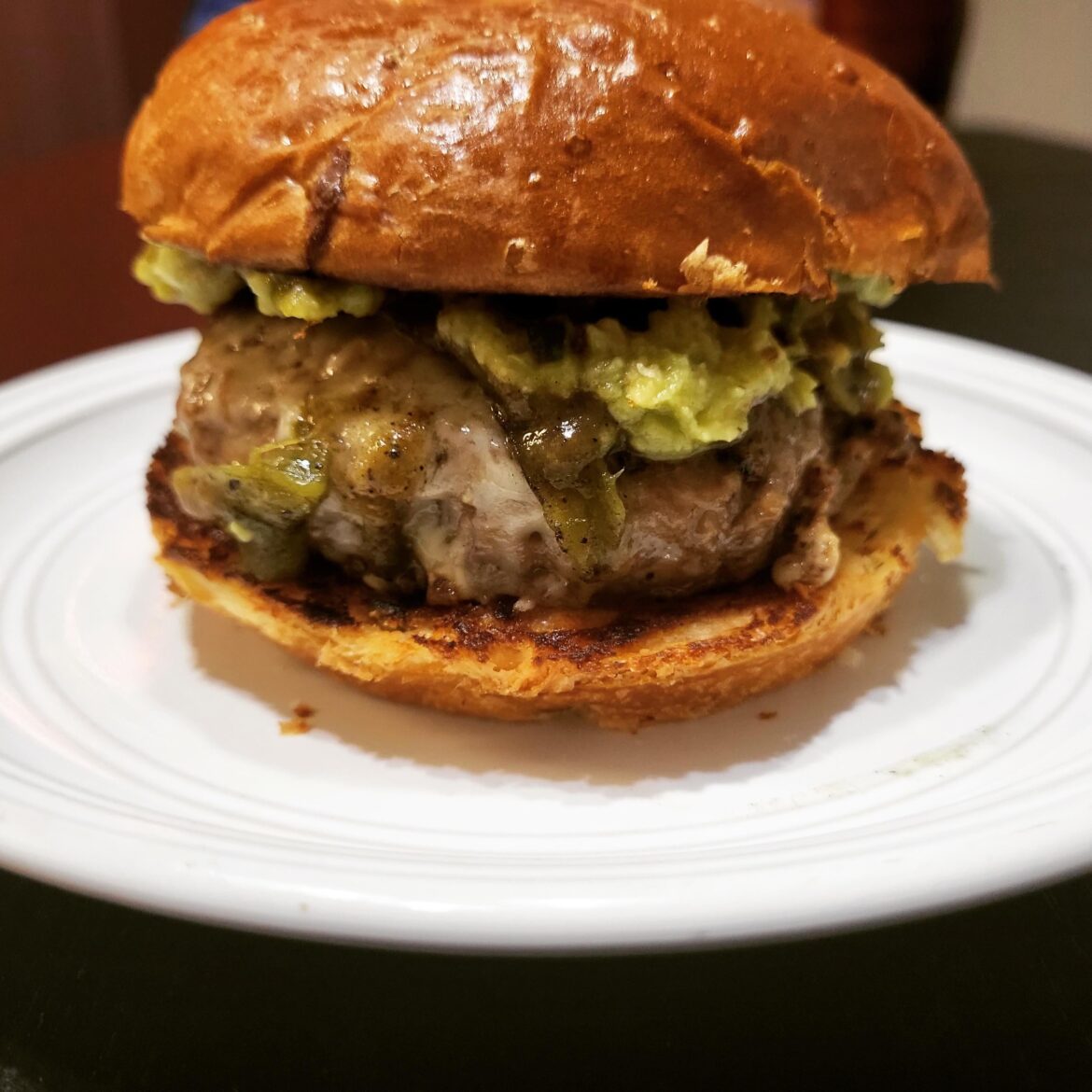 The All Hatch Everything burger I made last summer