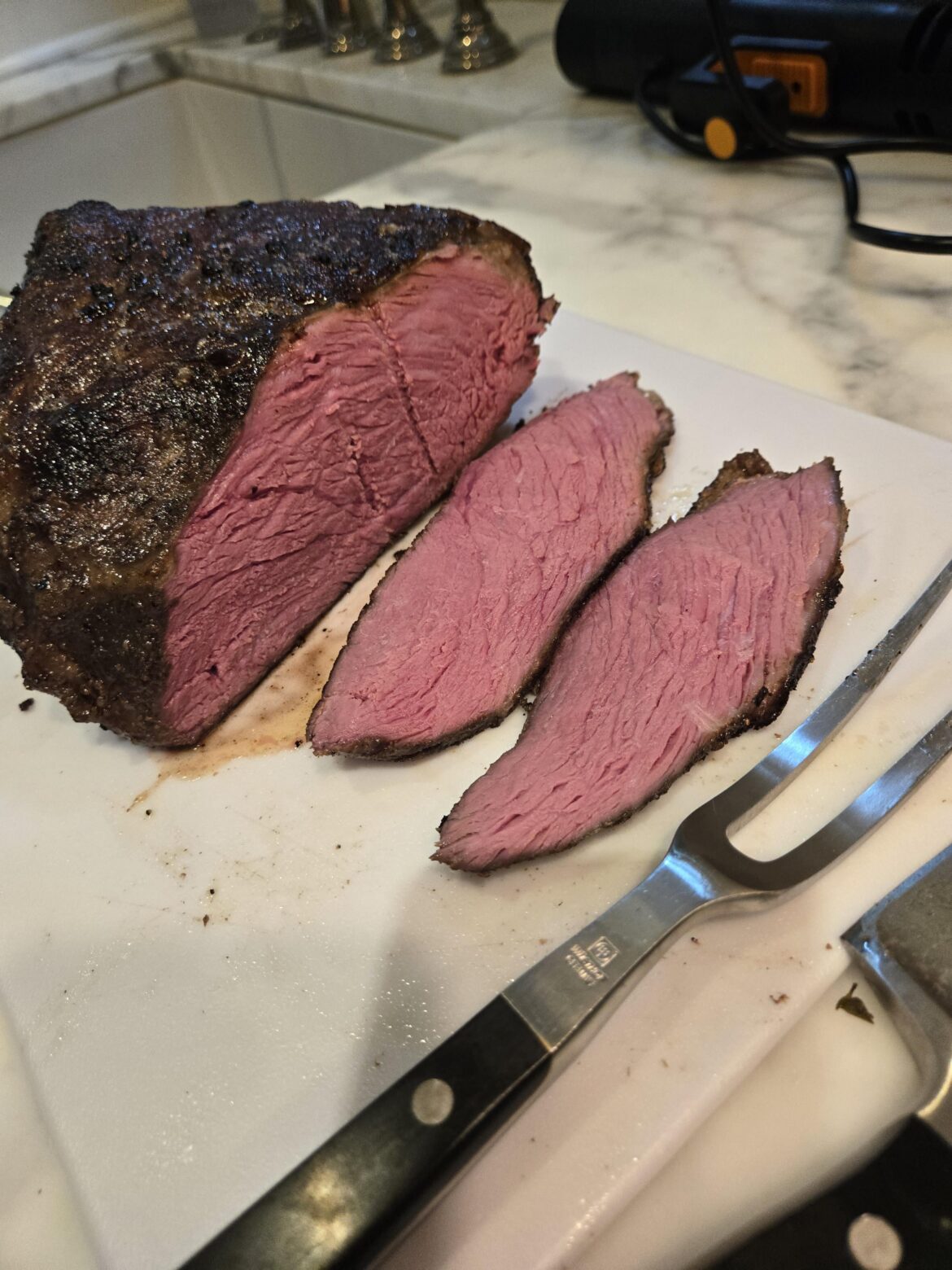 Rump roast was on sale - 130° for 22 hours!