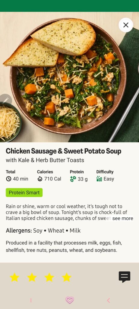 Better serving size information..