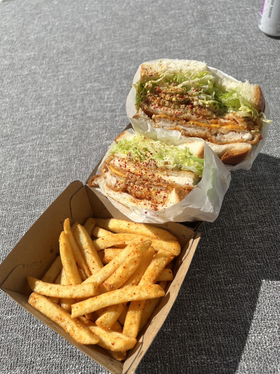 [i ate] chicken schnitzel sandwich and fries