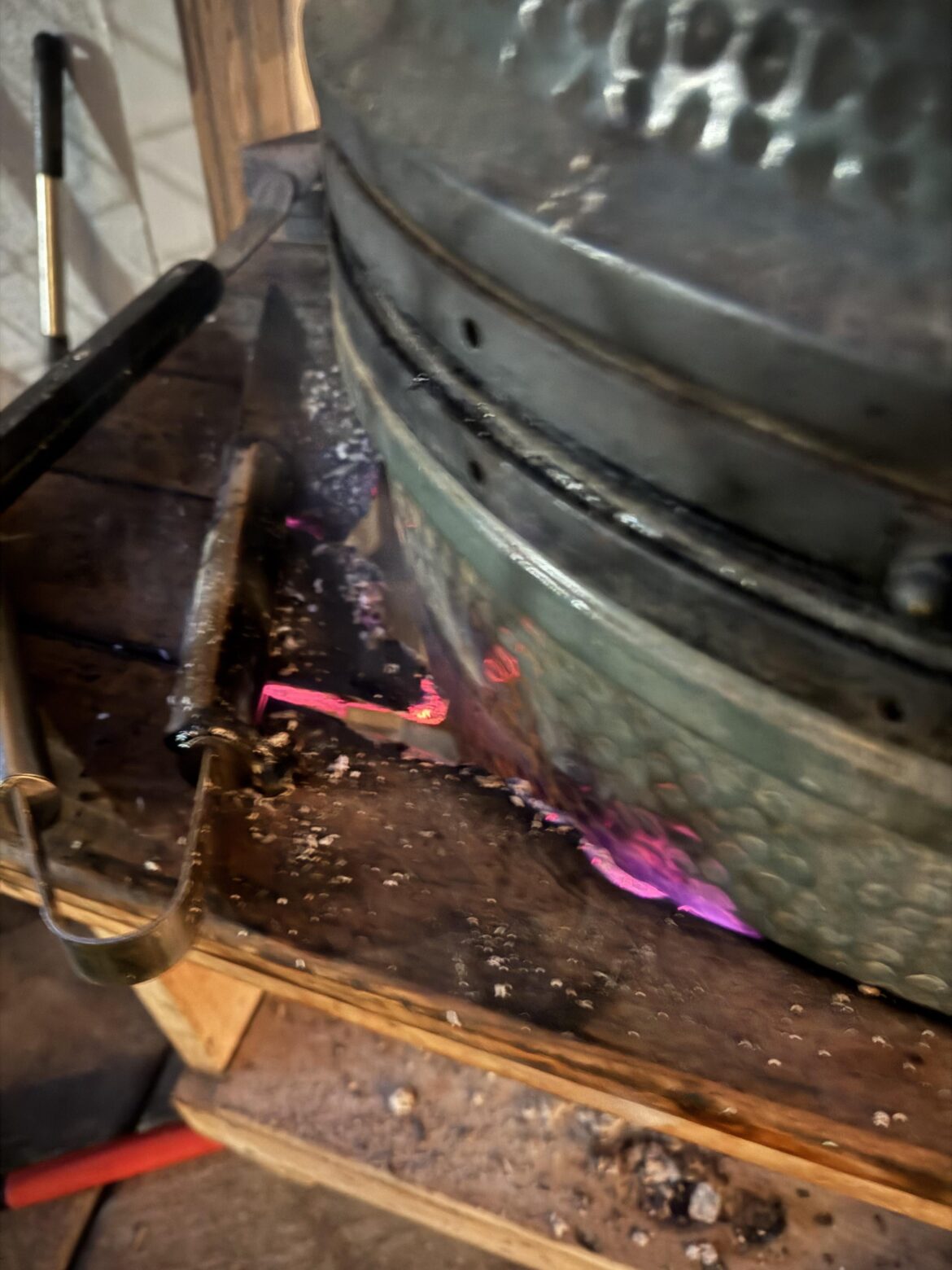 Radiant heat from my egg set my table on fire. Radiant heat from my egg set my table on fire.