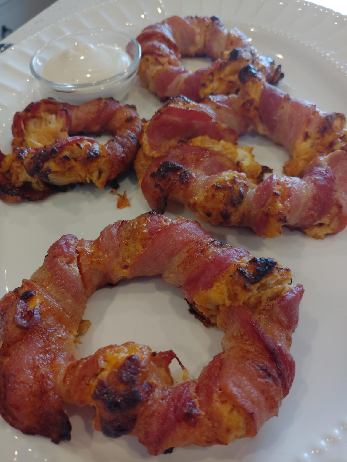 Calling all onion lovers, I represent you BBQ Chicken Onion Rings. Would you eat?