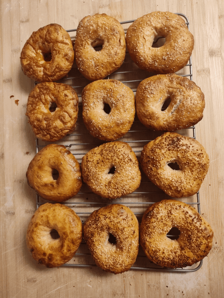 My first attempt at bagels!