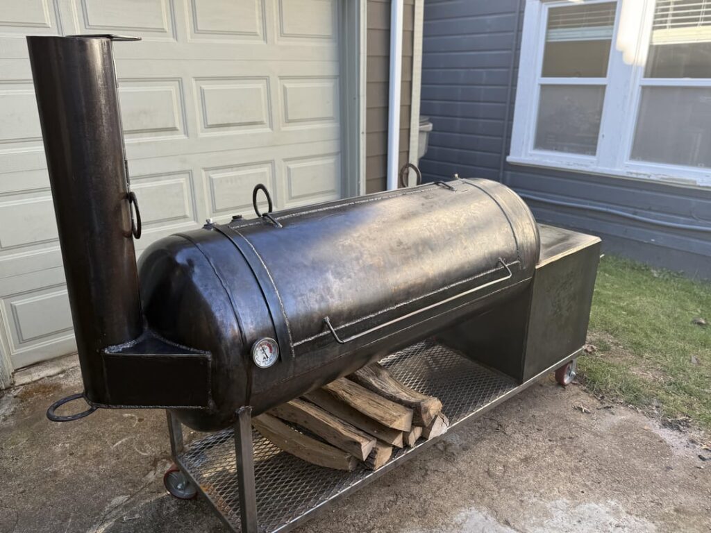 First pit build (120 gallon offset)
