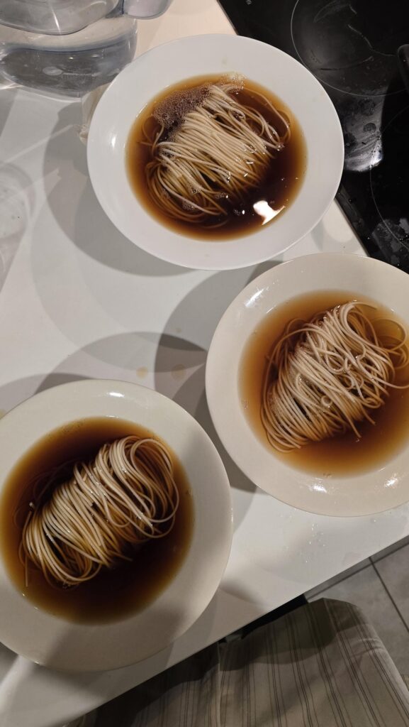 Practicing ramen fold