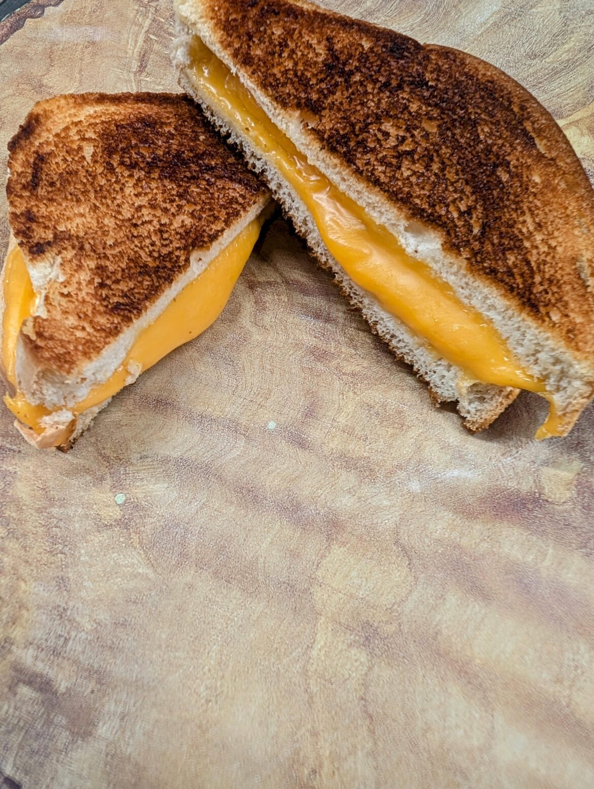 American on white bread, griddled with clarified butter.