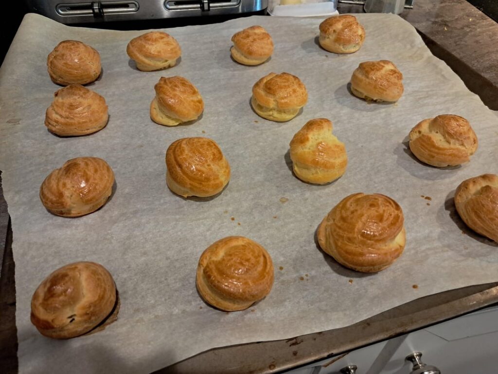 Firat time making choux pastry!