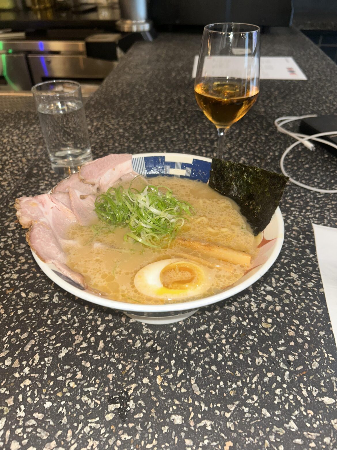 I enjoyed some Tonkotsu and wine in midtown last night