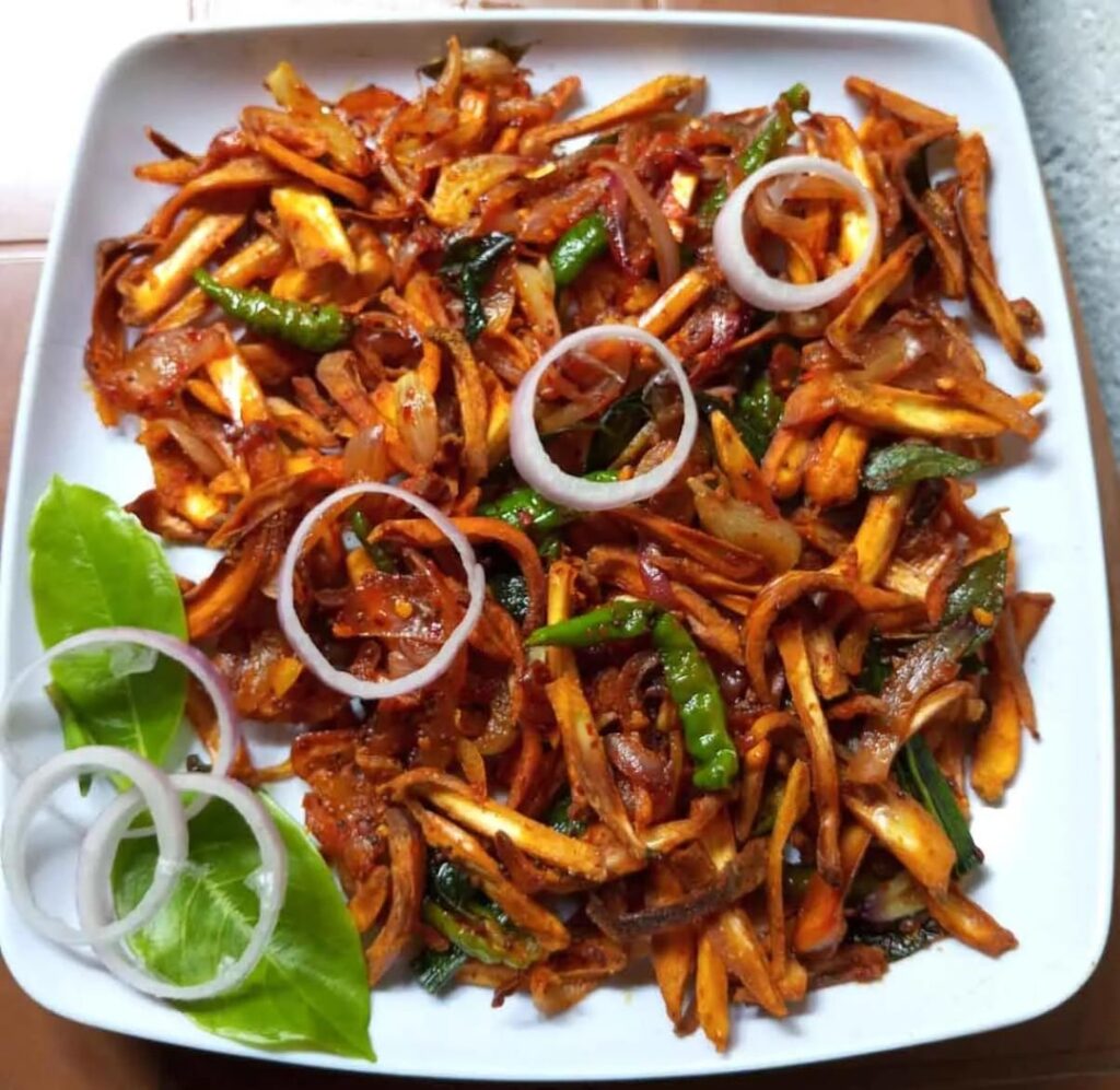 A delicious jackfruit bite