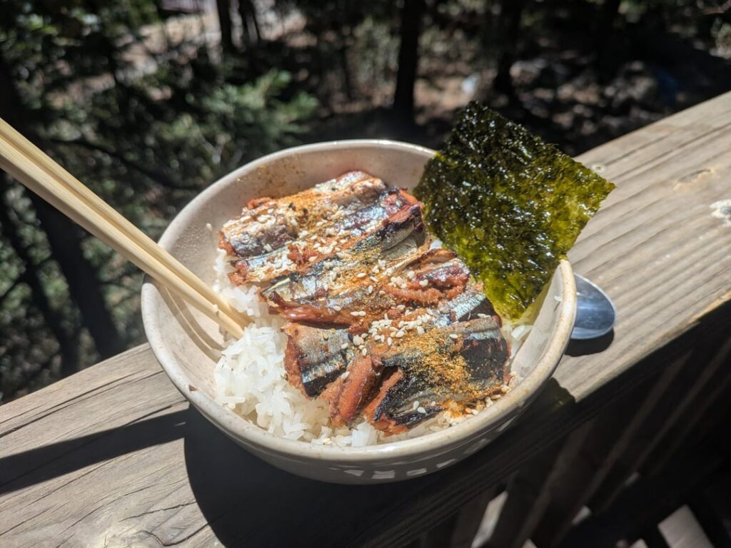 Broiled Saury over rice