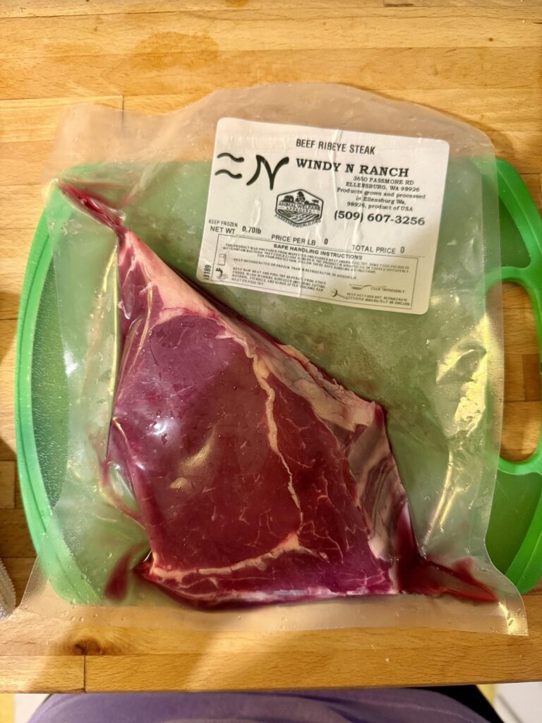 Picked up a Ribeye from the Farmer’s Market