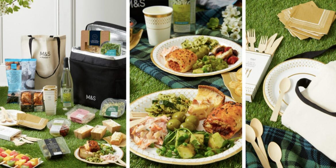 M&S has launched luxury filled picnic hampers for delivery M&S has launched luxury filled picnic hampers for delivery