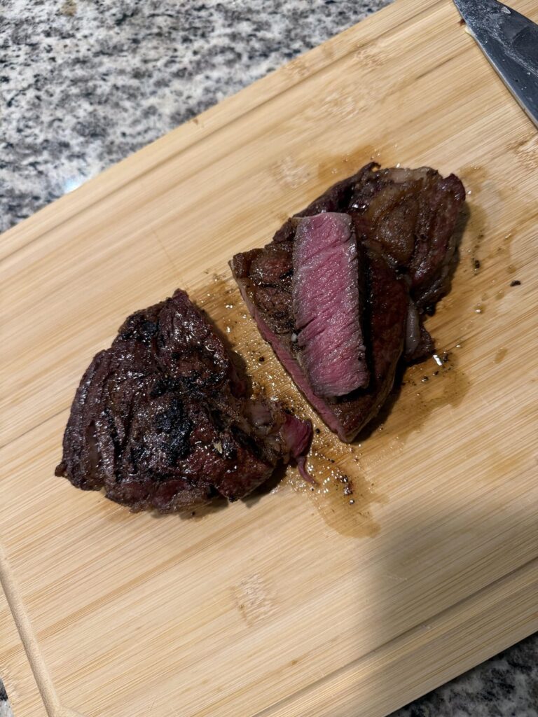 Finally managed to not overcook a steak