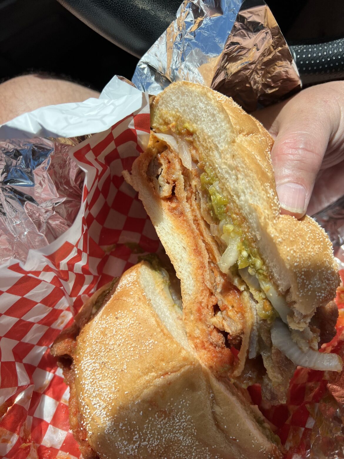 hot veal with onions and provolone @ california sandwiches