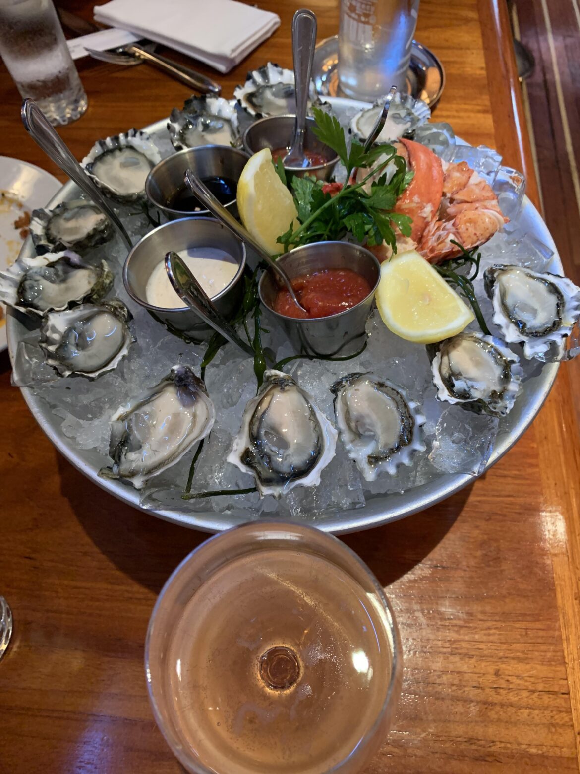 A kushi oyster lunch