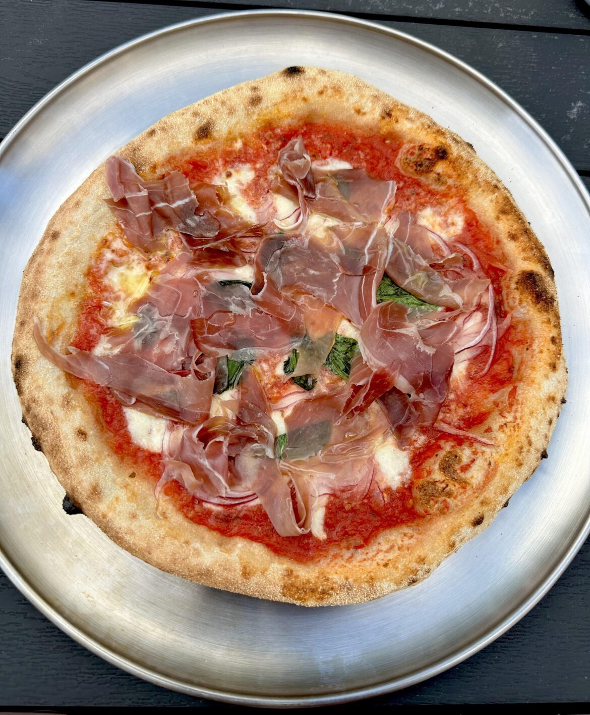 Neapolitan-Style Pizza with 30% Poolish – Prosciutto & Red Onion Neapolitan-Style Pizza with 30% Poolish – Prosciutto & Red Onion