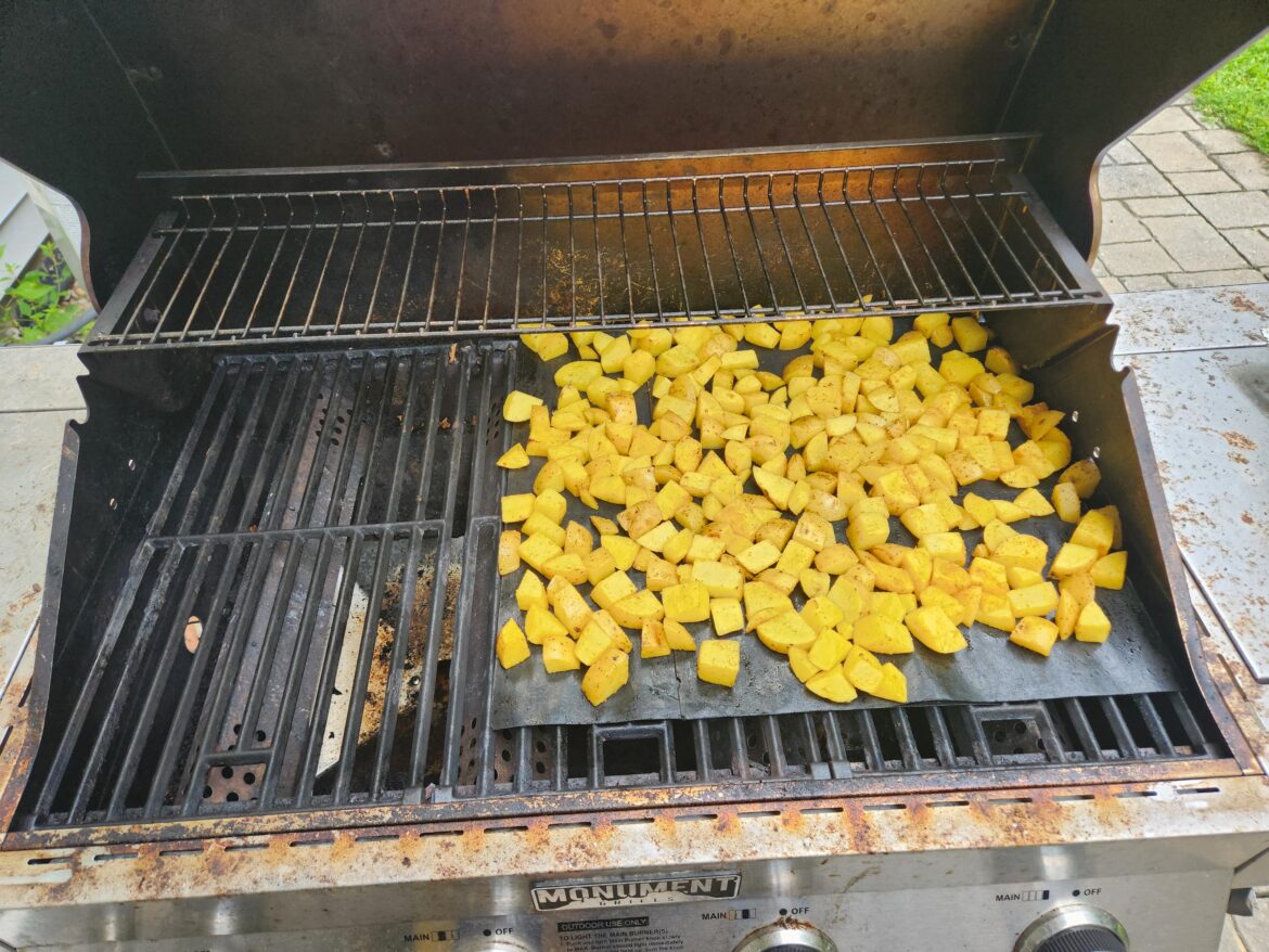 Alternatives to plastic grill mats for grilling things like diced potatoes?