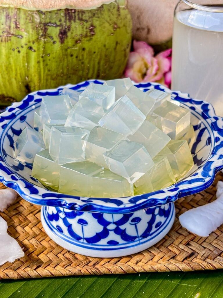 Sweet Coconut Jelly Cubes