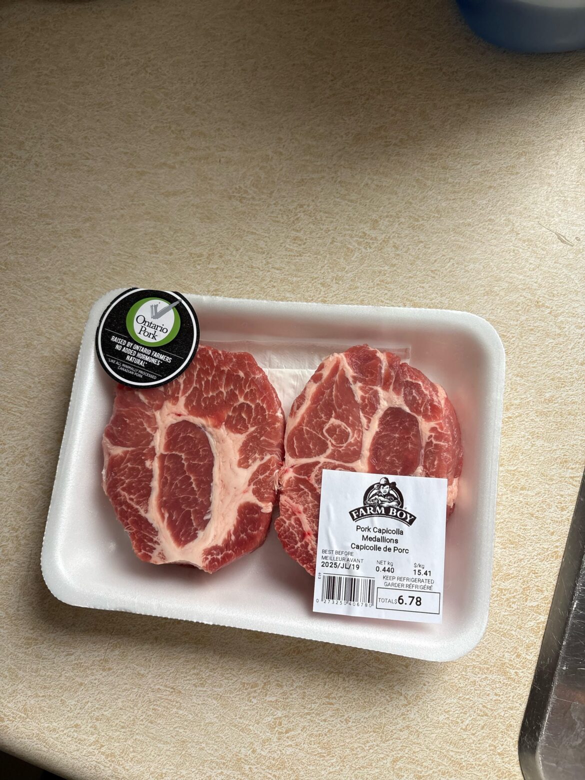 Is this mislabelled ribeye or indeed pork?