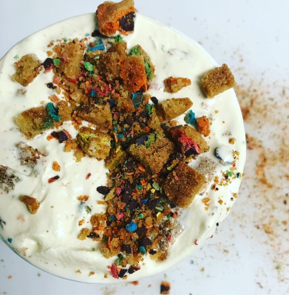 Malted Milk and M&M Cookie Ice Cream