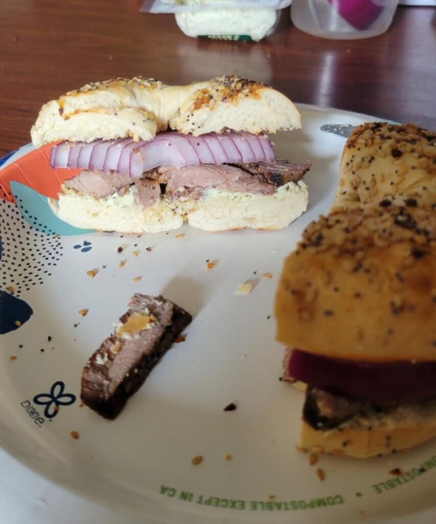 I Re-Created the Onion/Steak/Goat Cheese Sammy I Re-Created the Onion/Steak/Goat Cheese Sammy