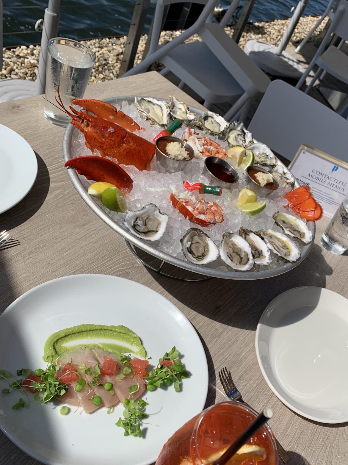 A seafood platter in Long Island
