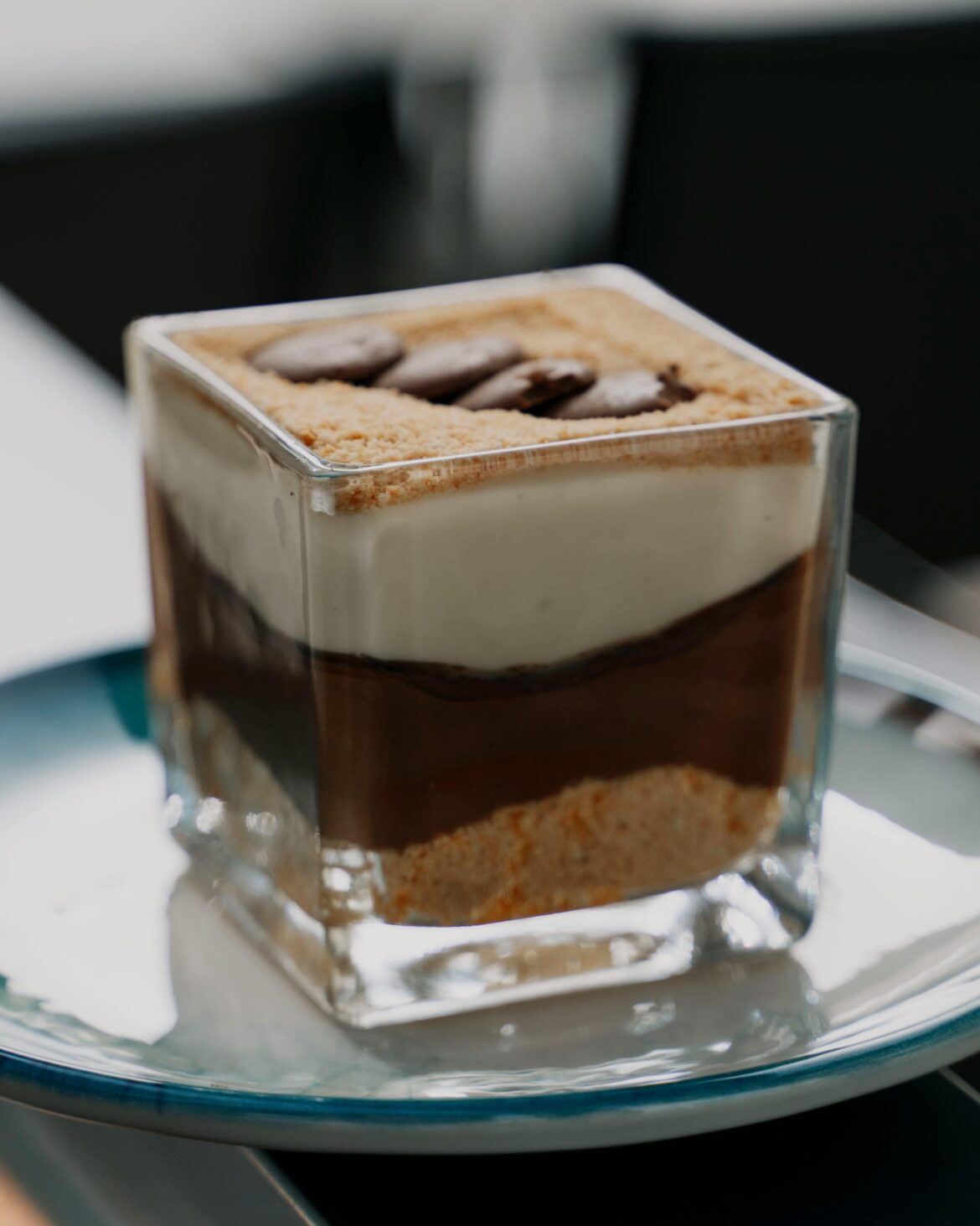 Delicious Layered Dessert in Glass Dish