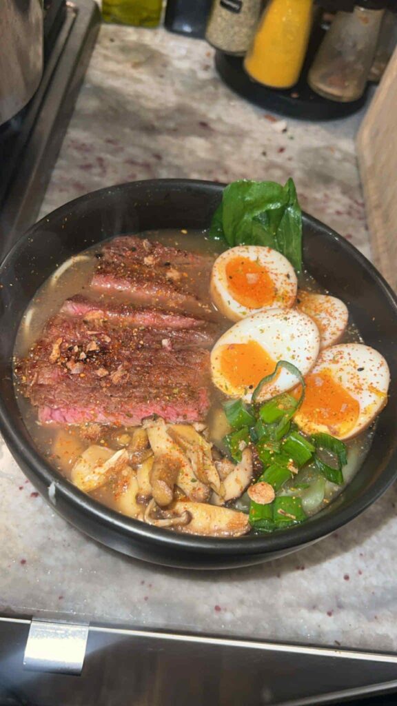 Teriyaki steak ramen