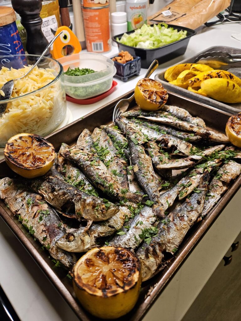 Grilled Sardines - First Time