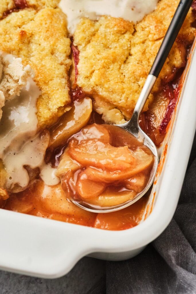 Vegan Peach Cobbler