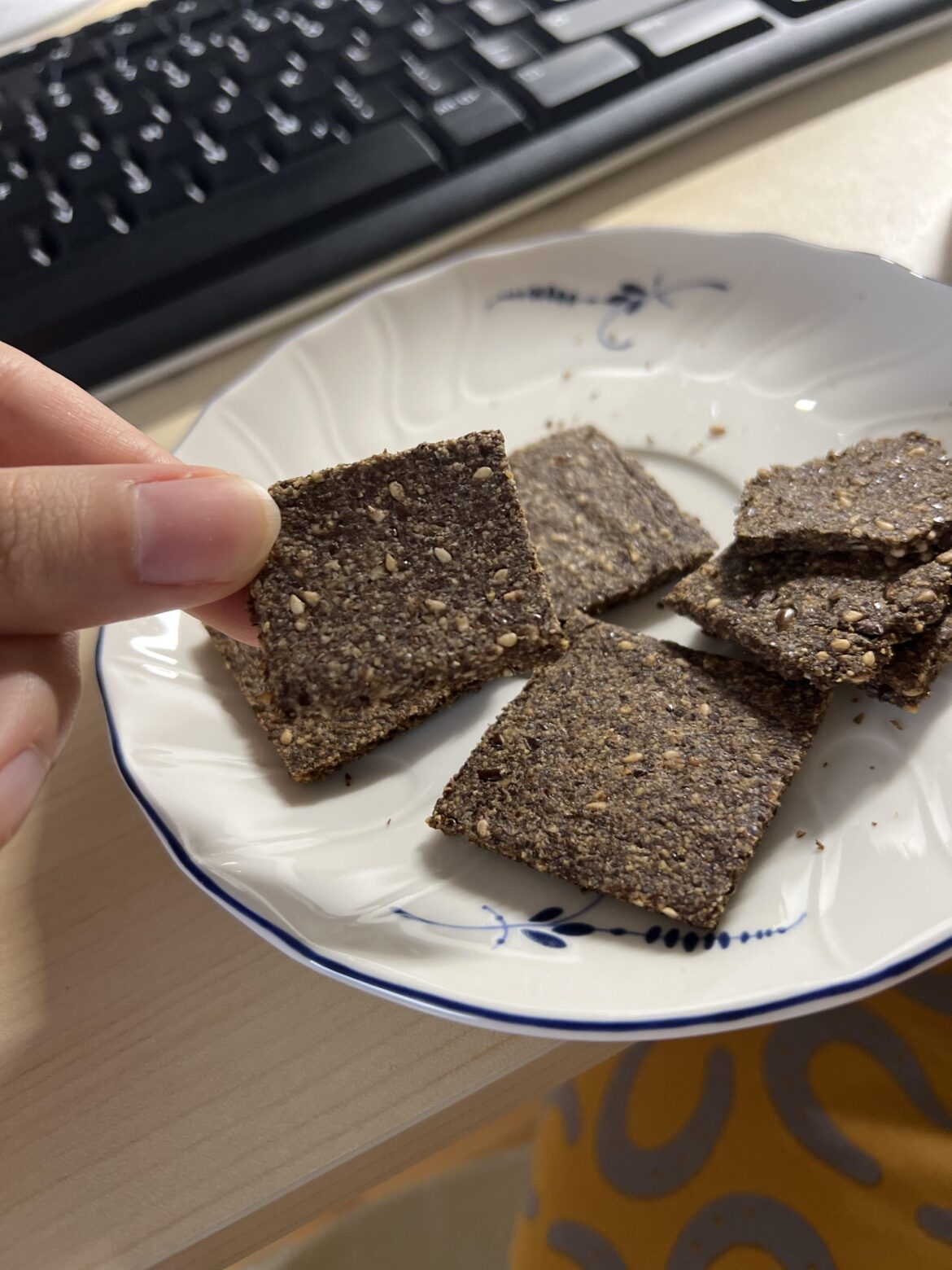 Keto flaxseed crackers!! I’ve been living under a rock apparently. Sooo good