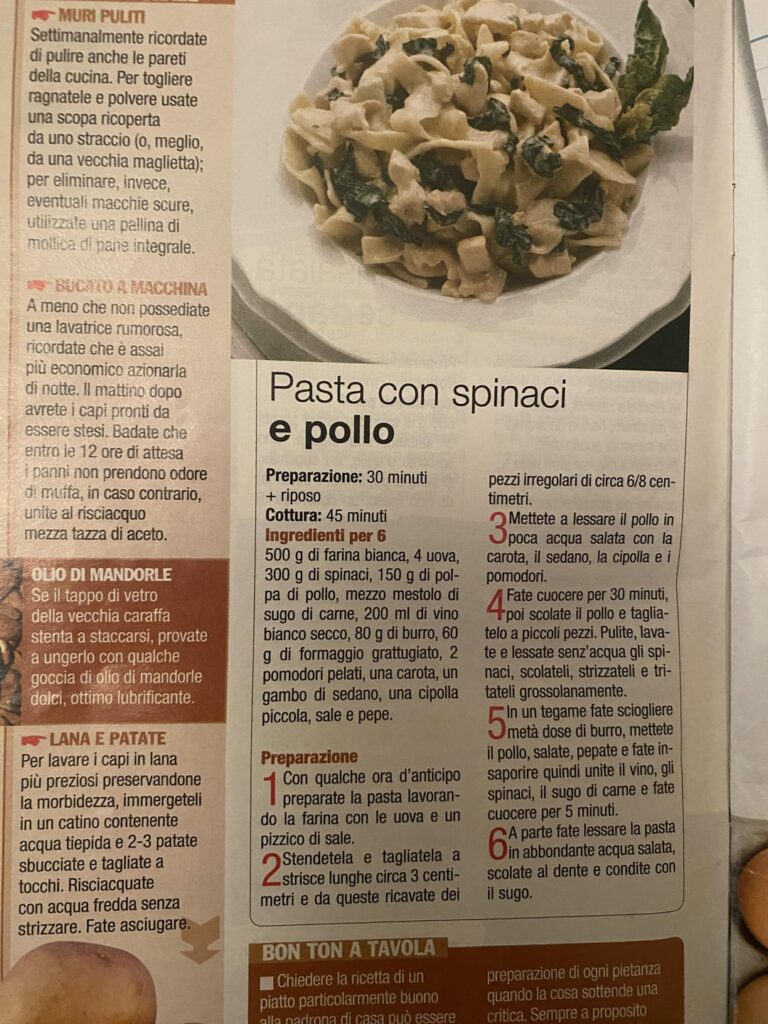Oh wow wtf! Wait this can’t be in an Italian food magazine?? 👀