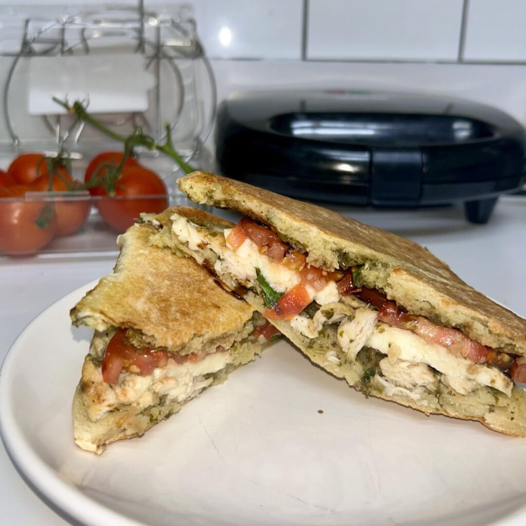 It’s a beautiful day for a beautiful pressed chicken caprese