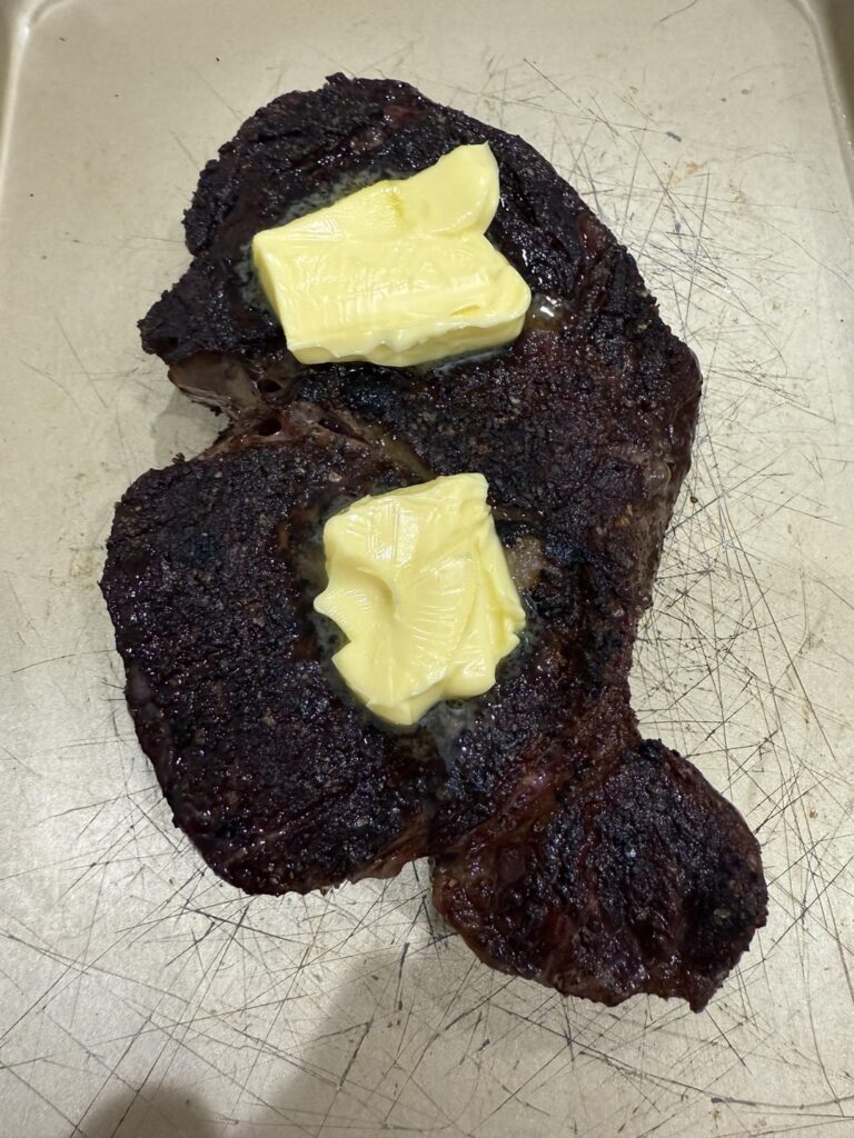 Ribeye with excellent crust