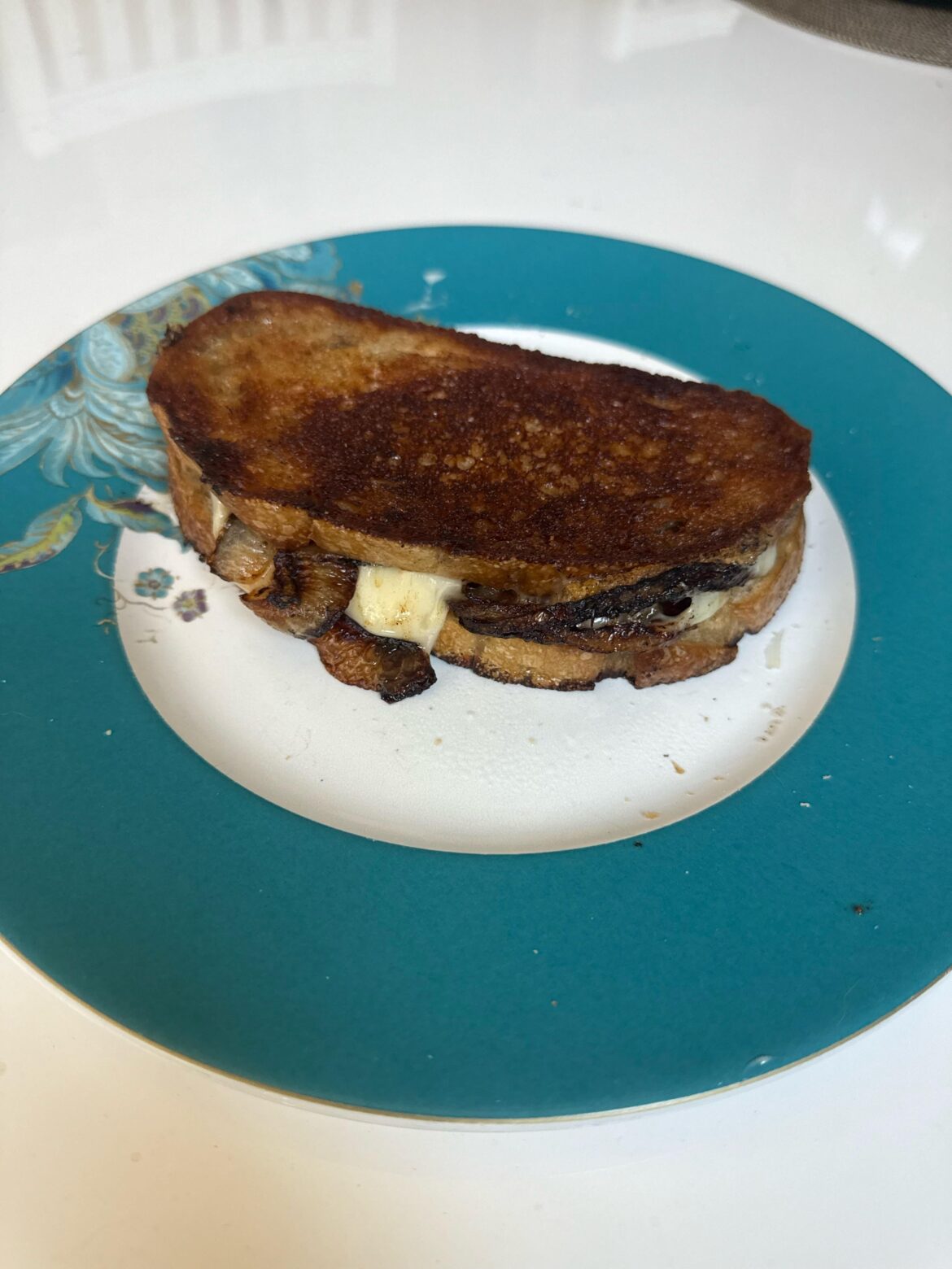 Onion Swiss grilled cheese