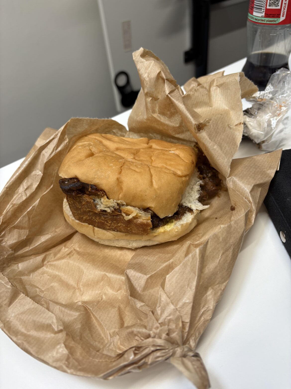 A meat pie in a butty will always be my guilty pleasure