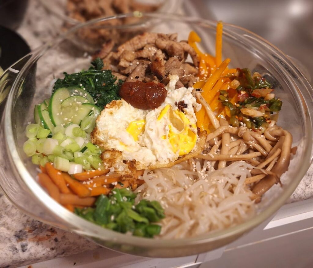 First time making bibimbap